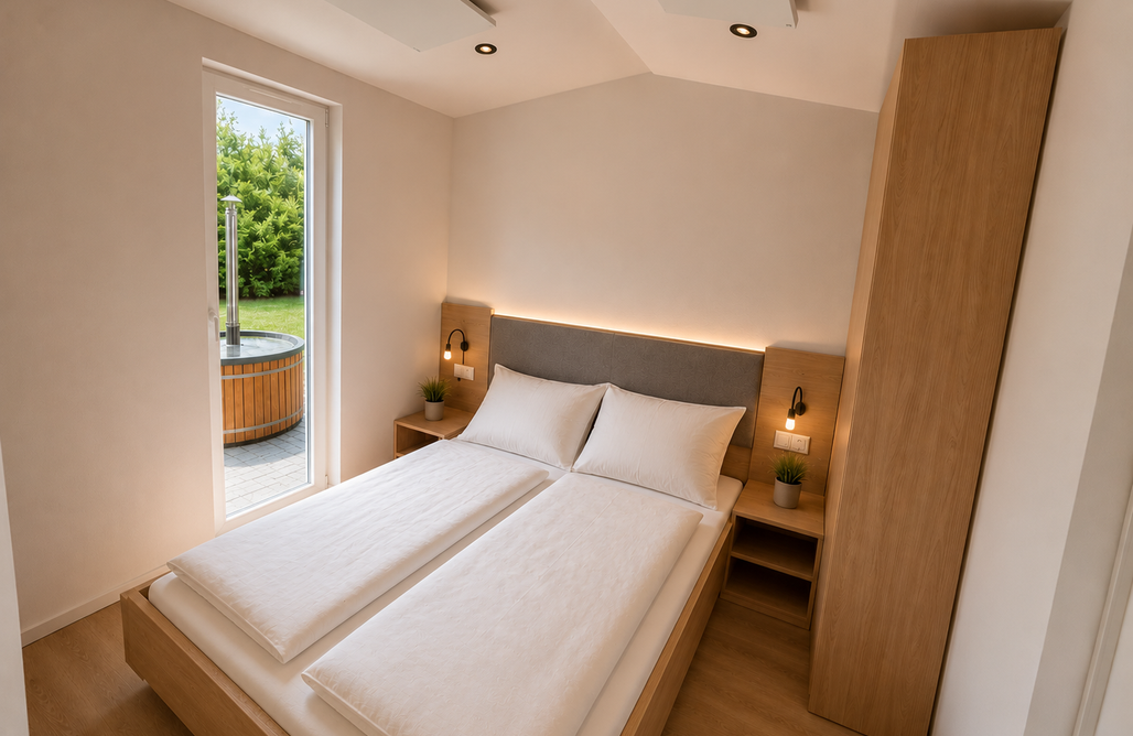 ubytovanie AlohaCamp Hassberge Chalets - Prémiové Chalety 5