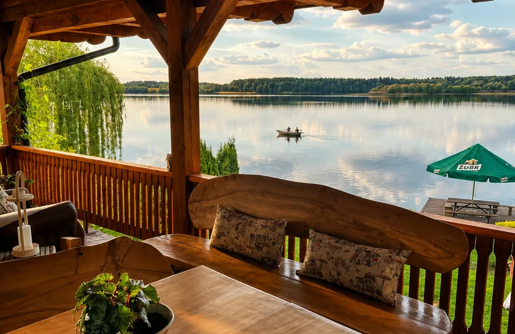 Domki nad Jeziorem Mazury Dom nad jeziorem Kownatki Mazury 3