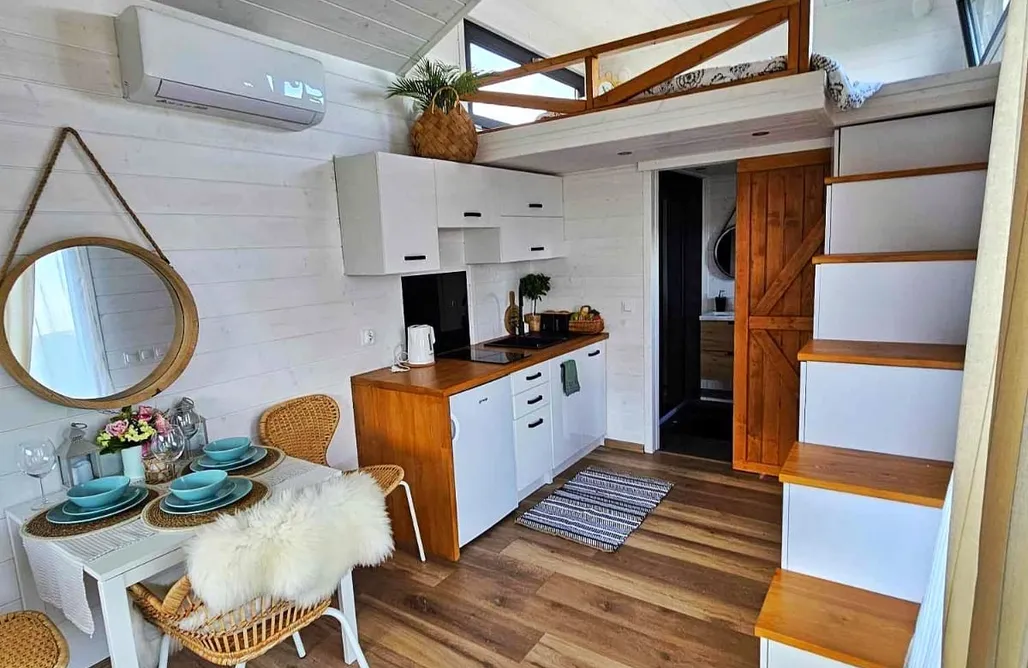 Lipnica Wielka Domki Domek z widokiem na góry z jacuzzi Tiny House domek w górach  1