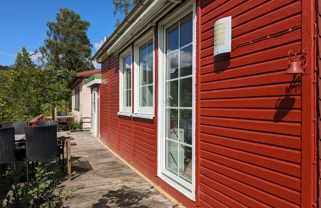 Zimmer mit Aussicht Ferienhaus am Waldrand mit Sauna & großer Terrasse 3