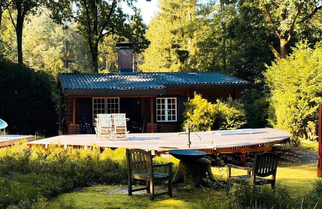 Urlaub mit Kindern kuscheliges Waldhaus Kaminknistern 2