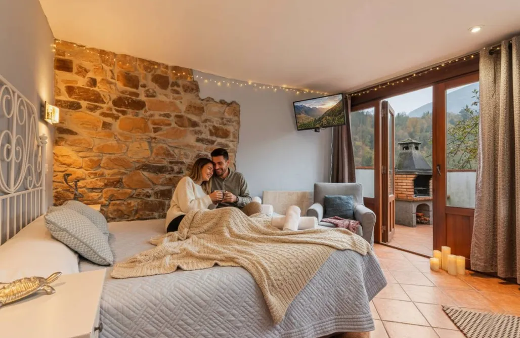 AlohaCamp Ablanu  Jacuzzi, vistas espectaculares, chimenea y barbacoa 3