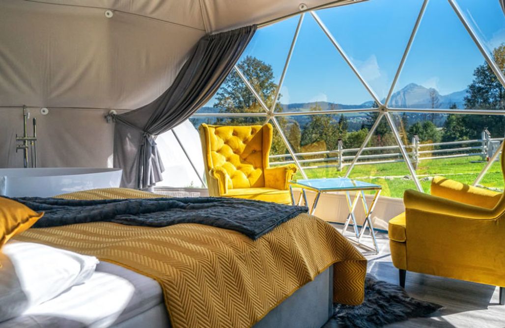 AlohaCamp Kopuła żółta Pables 2