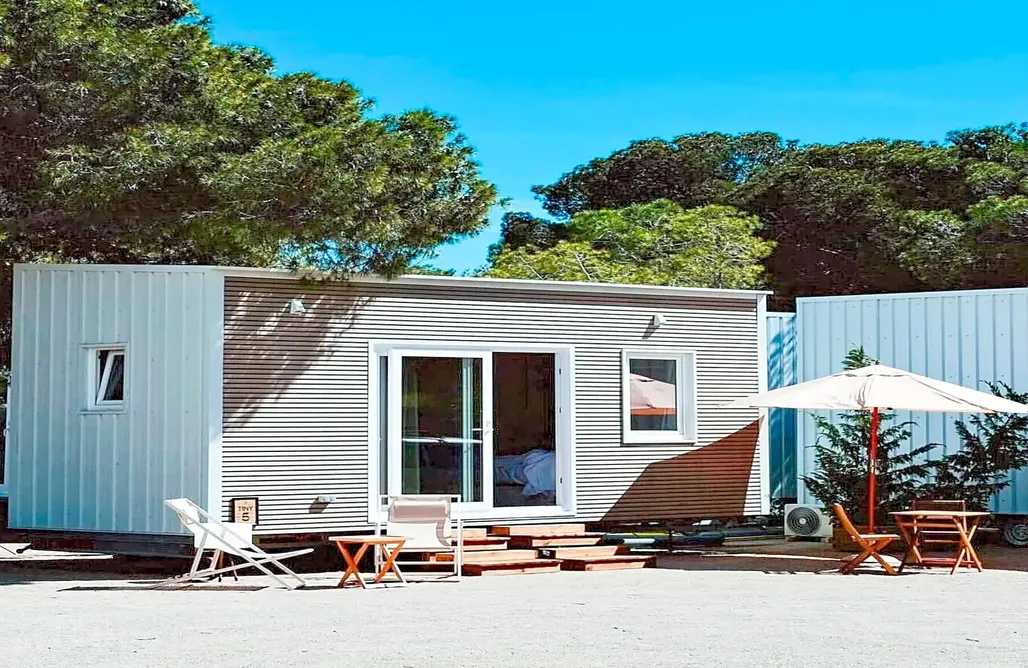 Unterkunft AlohaCamp Camping Pla de la Torre: Tiny Houses 3