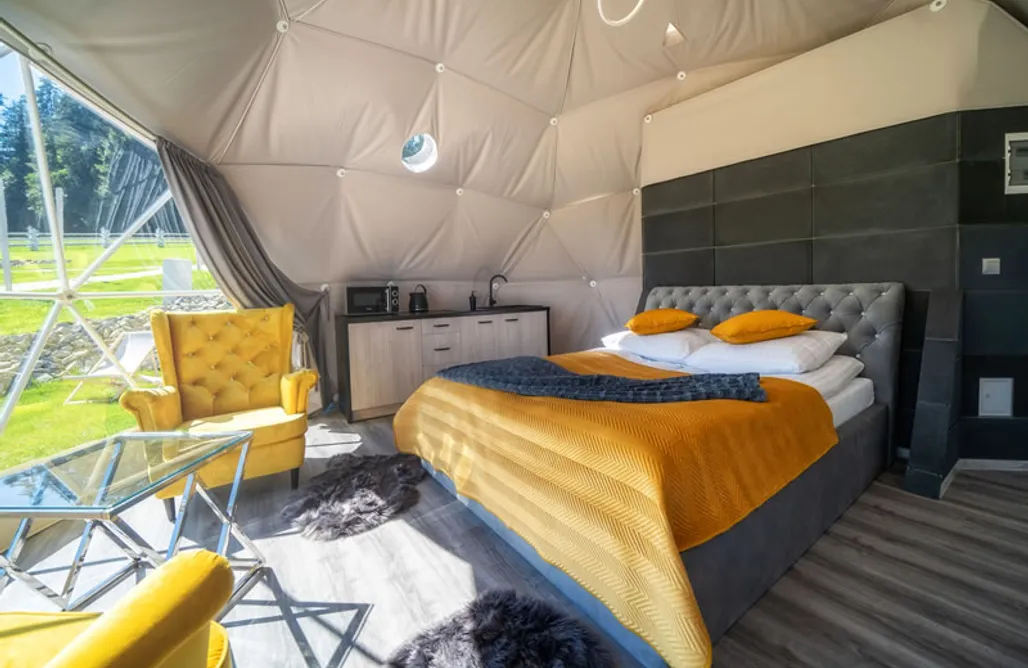 AlohaCamp Kopuła żółta Pables 4