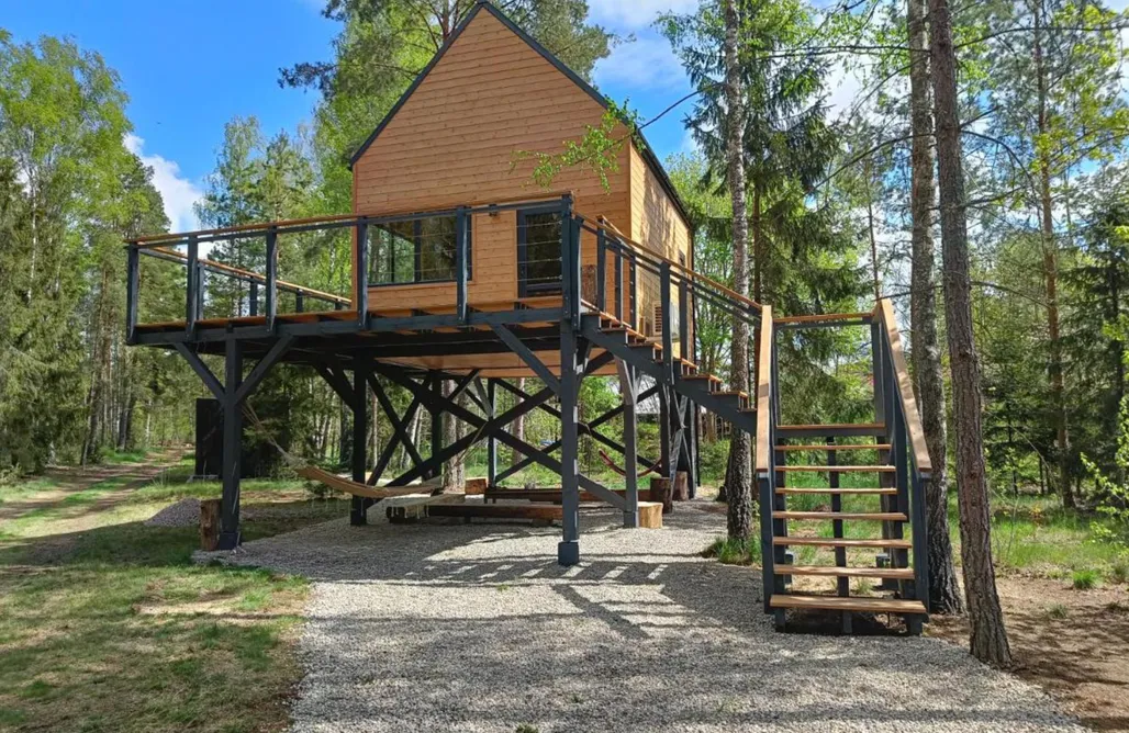 Domek na Drzewie Kaszuby Zdalnie z lasu 2