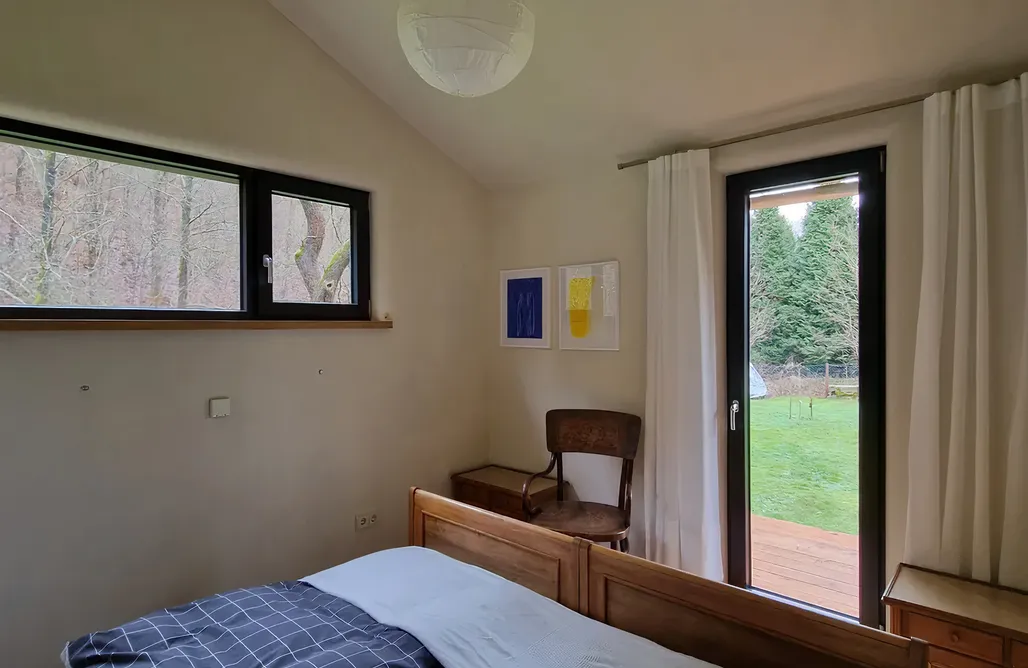 AlohaCamp Holzhaus mit Kamin 3