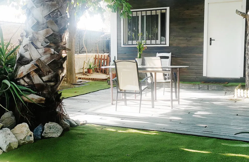 Unterkunft AlohaCamp Minicasa con precioso jardín  2