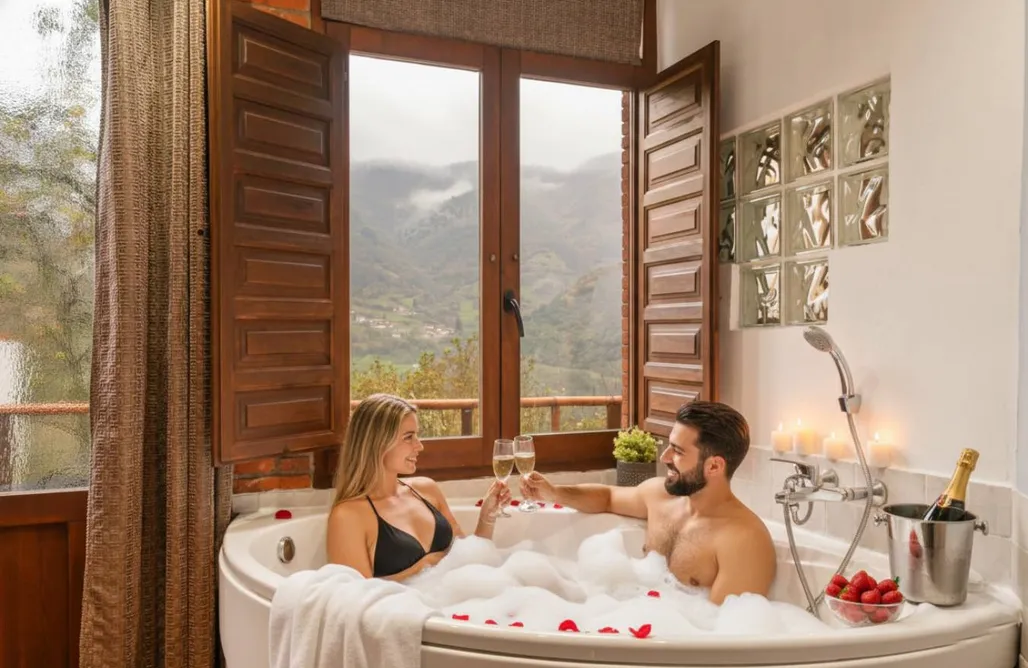 Cabañas Con Jacuzzi Privado L´Arboleu, jacuzzi privado y excelentes vistas 3