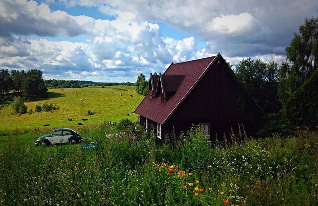 Stare Kawkowo noclegi Łan Sztuk drewniany dom 1