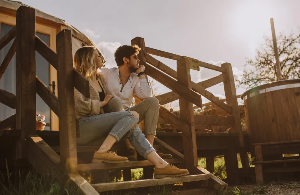 AlohaCamp Jurta Dziki Jeleń z jacuzzi i widokiem 1