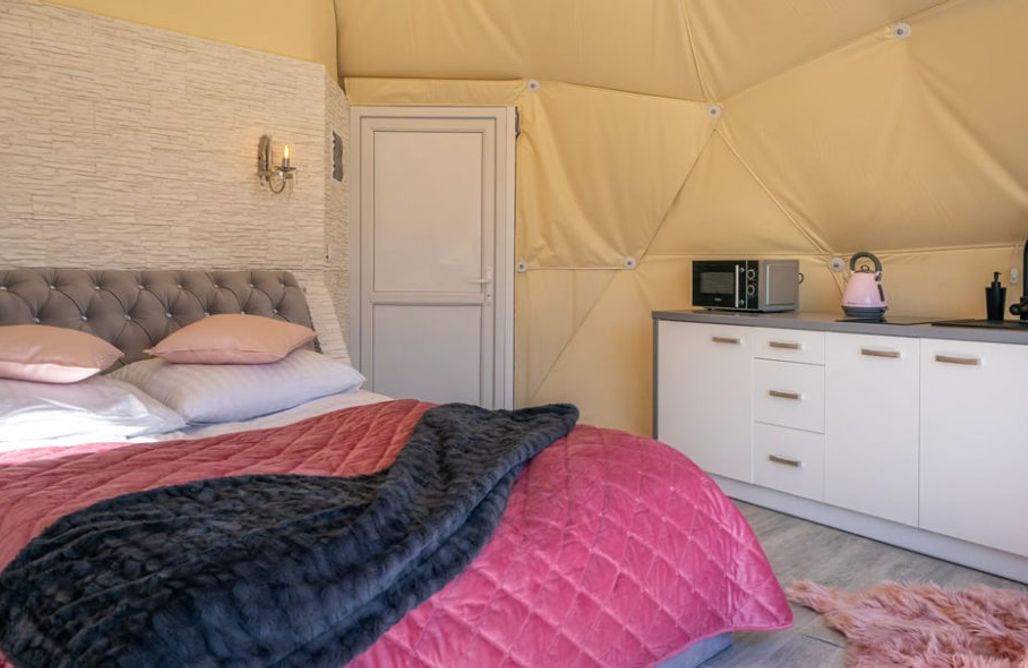 AlohaCamp Kopuła różowa Wilma 1