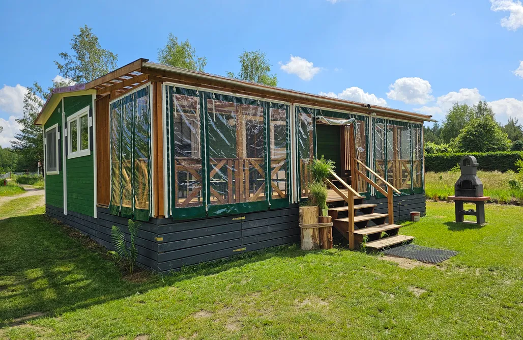 noclegi AlohaCamp Domek letniskowy zielony - całoroczny 2