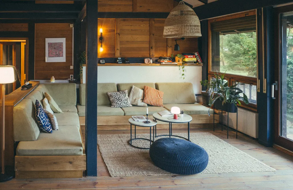 noclegi AlohaCamp Drewniany dom z tarasem i furtką do lasu 3