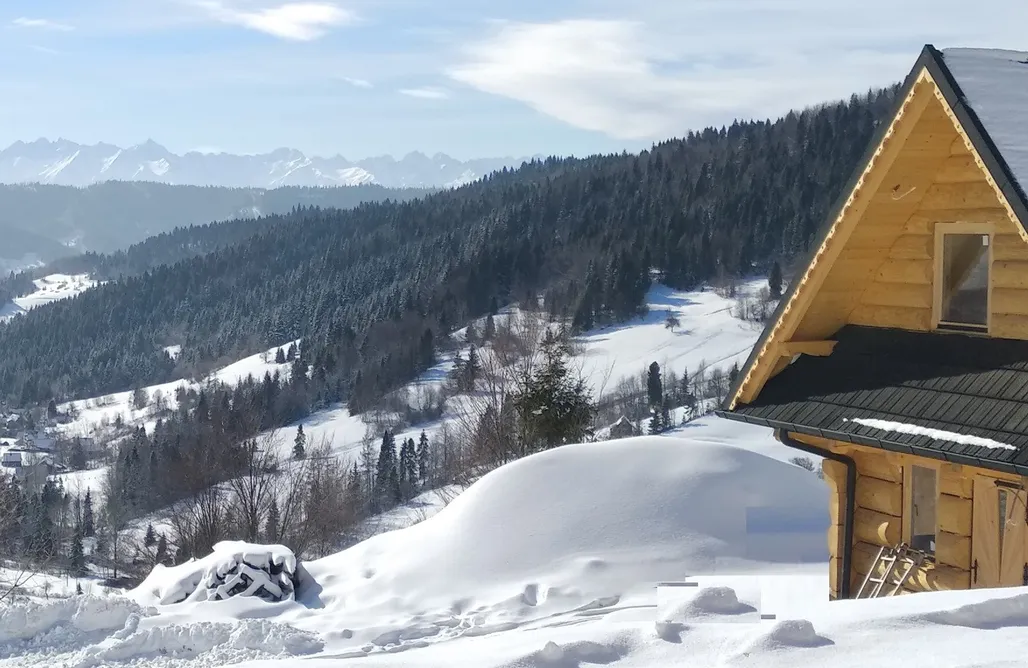 Biały Dunajec Noclegi Gorczańskie Siedlisko z widokiem na Tatry 3