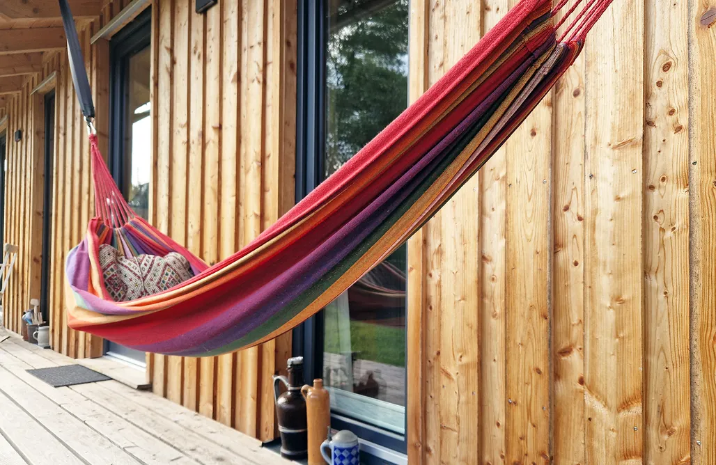 Holzhaus mit Kamin - Am Forellenfluss AlohaCamp