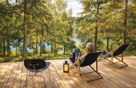 Zdjęcie obiektu LUNETTE lodge - 50 m od jeziora (do 10 osób), Sauna, Balia