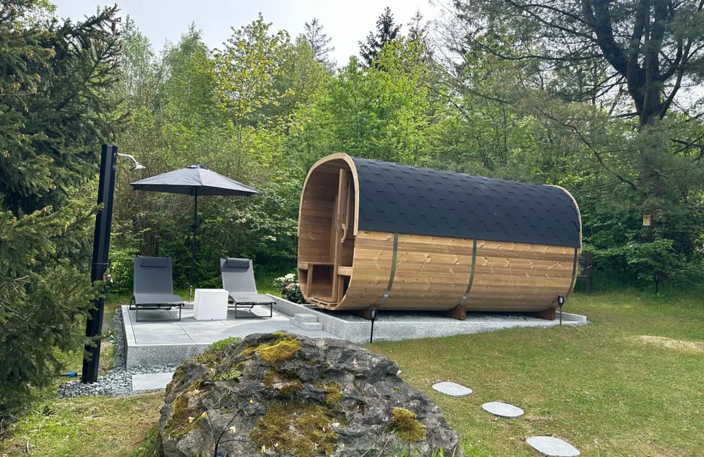 Ferienhaus mit Sauna Frankenwald Ferienhaus FourStars  1