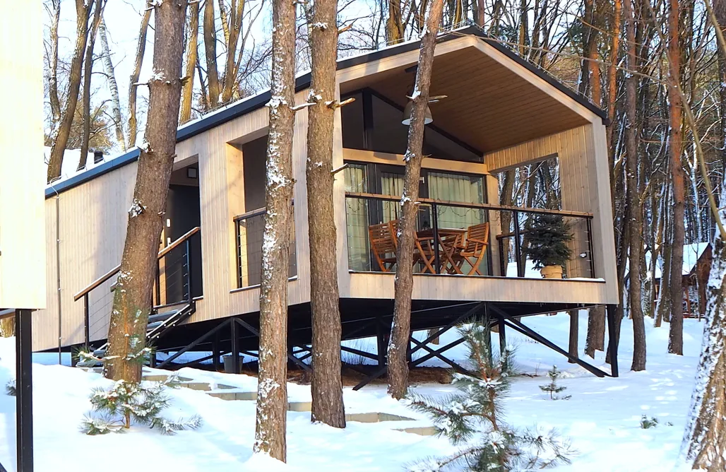 AlohaCamp Domek M z prywatną balią z jacuzzi 1