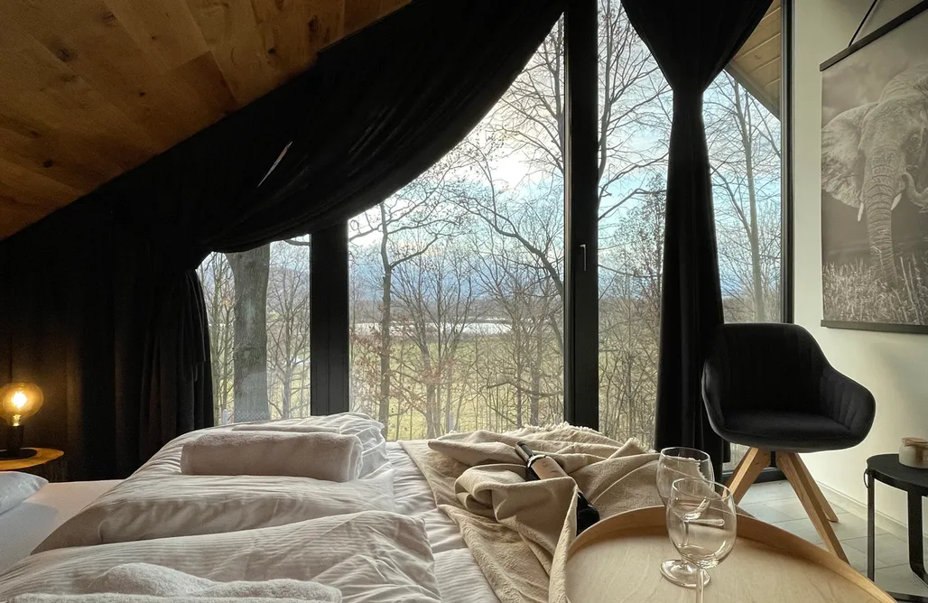 AlohaCamp Przeszklony domek  2