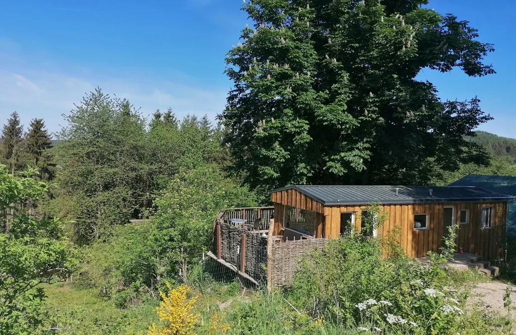 Utes Funny Farm Waldchalet AlohaCamp