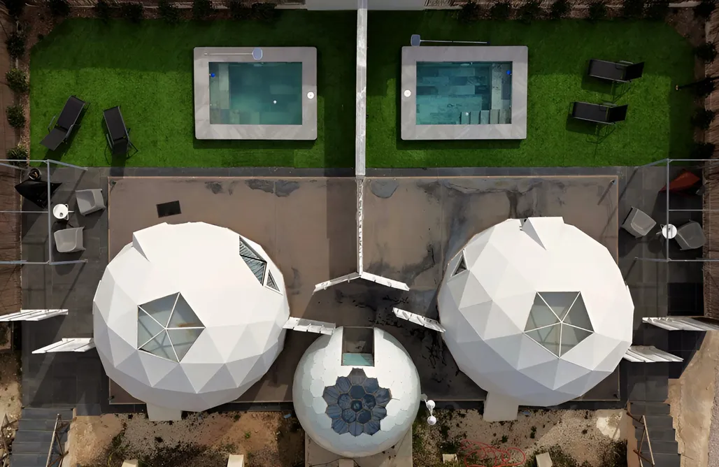 Domos Cantabria Glamping - Nyxia dome Luna Nueva, Llena, Azul 2