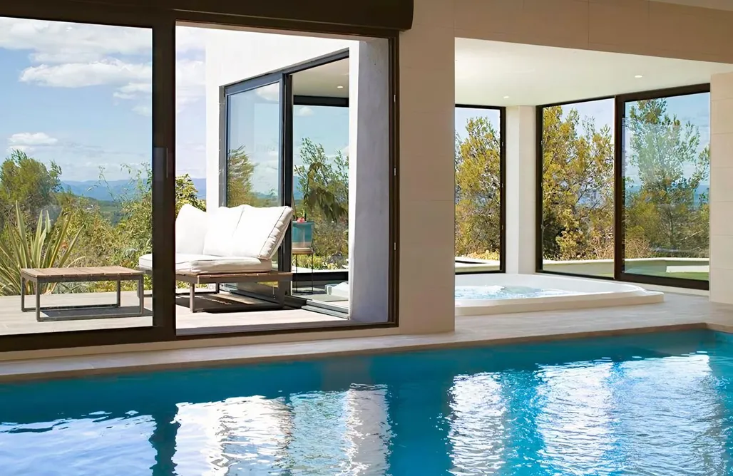 With Sauna Villa du Belvédère, piscine intérieure, spa et hammam 2