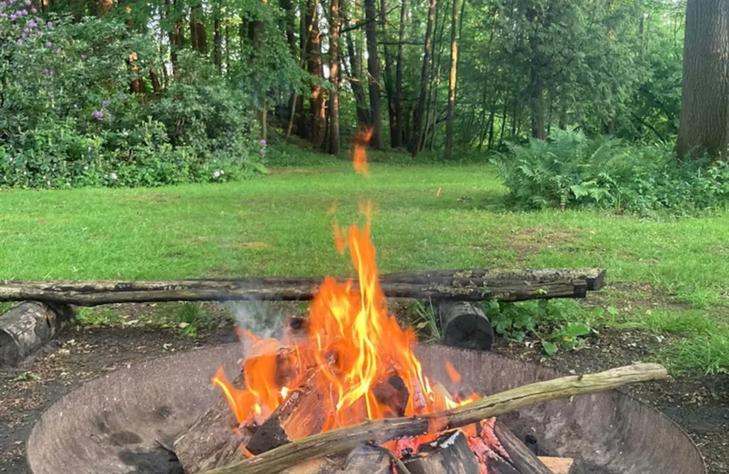 Location Chalet Avec Étang Pêche Privé Roulotte au cœur de la nature 1
