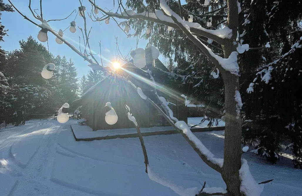 noclegi AlohaCamp Domki Skandynawskie nad Pilicą - Dom 1