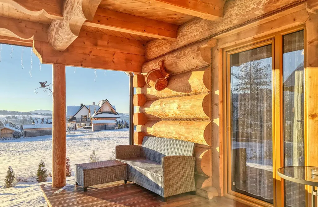 Domek Z Jacuzzi Zakopane Górskie Spa w Drewnianym Domku 1