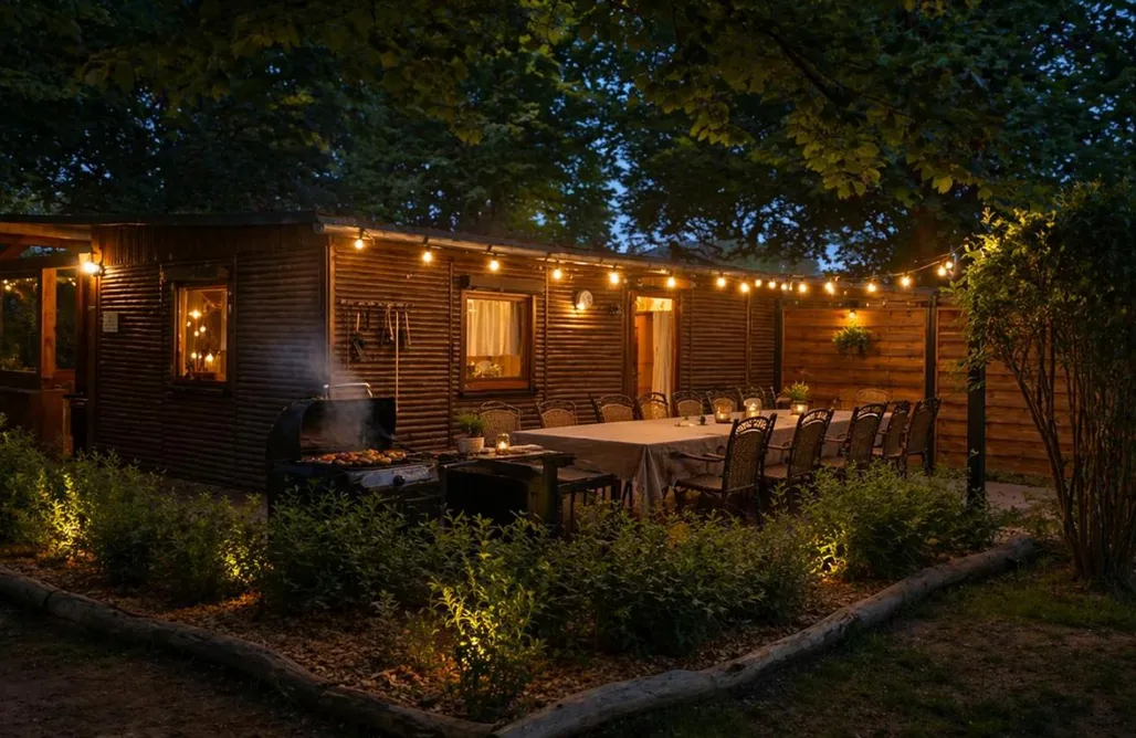 AlohaCamp accommodation Ferienhaus Bucheneck 11 Pers. große Terrasse nahe Rhododendronpark Kromlau 5