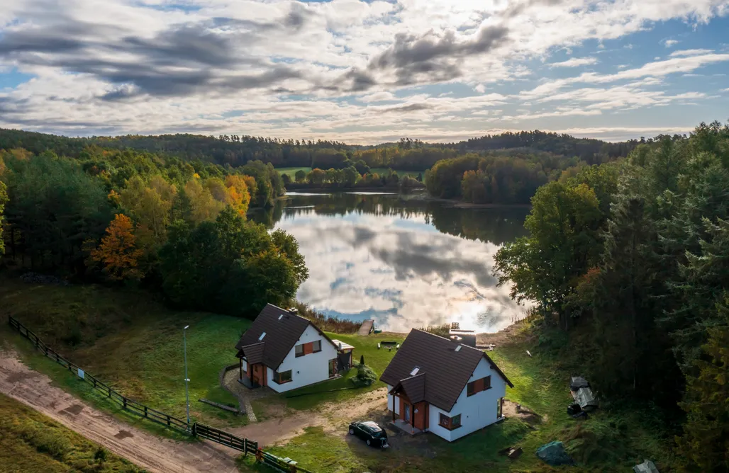 AlohaCamp accommodation Domki na Kaszubach nad jeziorem z balią i sauną 2