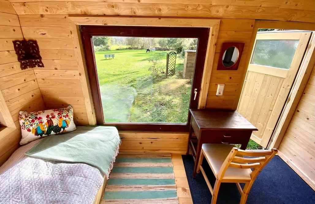 alojamientos AlohaCamp Urlaub im blauen Bauwagen 5