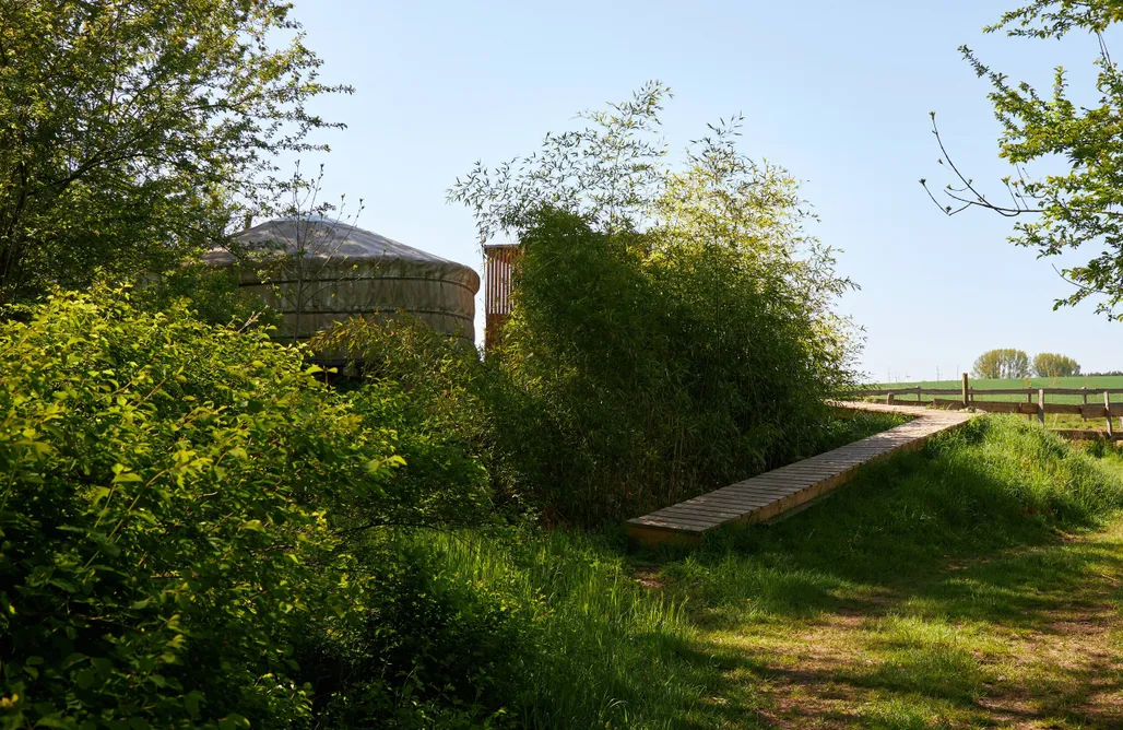 Jurte am Feld AlohaCamp