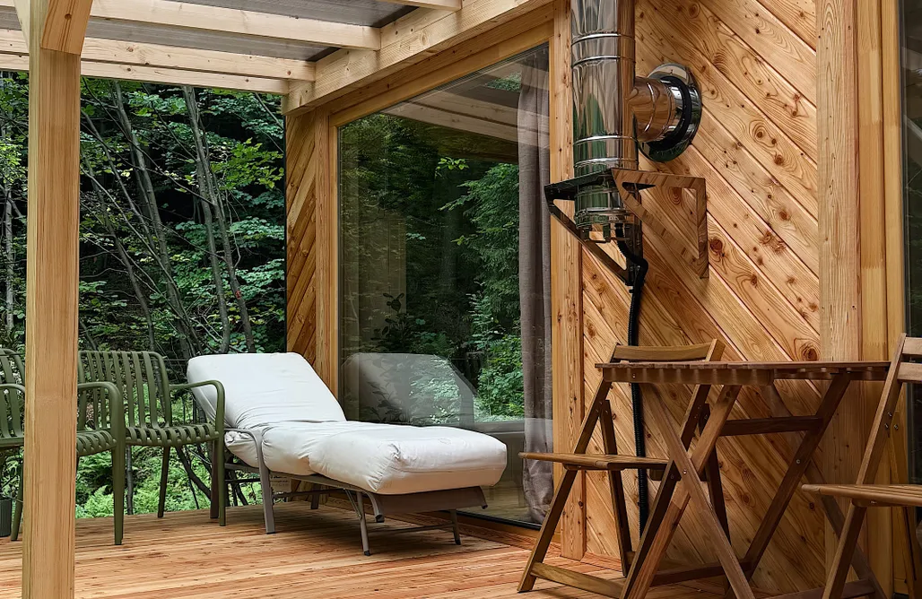 Unterkunft AlohaCamp Tiny am Bach-Wald 4