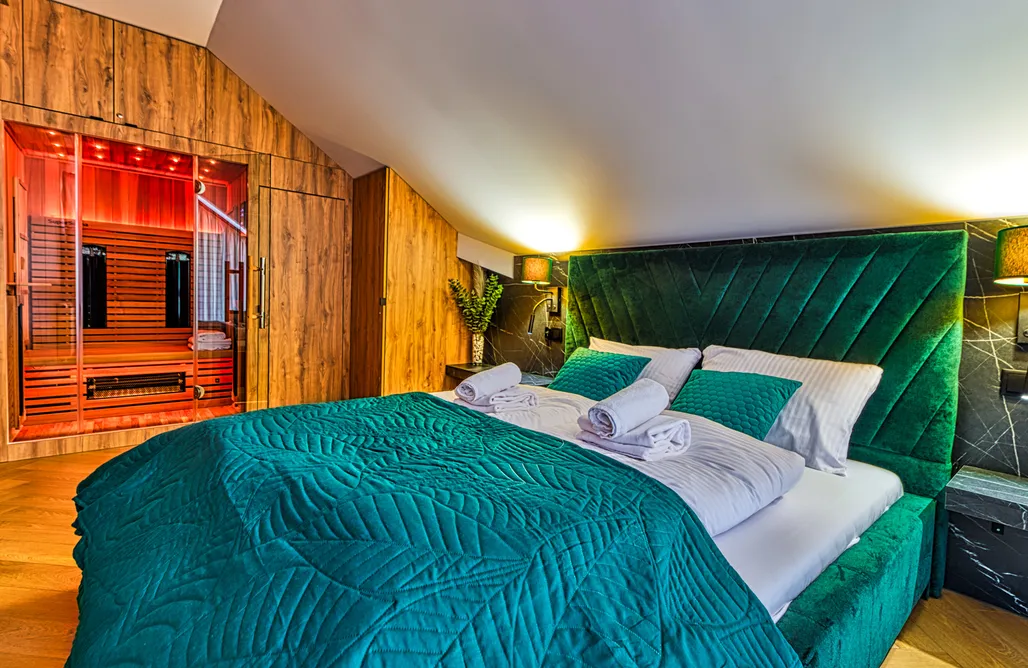 AlohaCamp Apartament Premium 305 z prywatną sauną, kominkiem, klimatyzacją i widokiem na góry 3