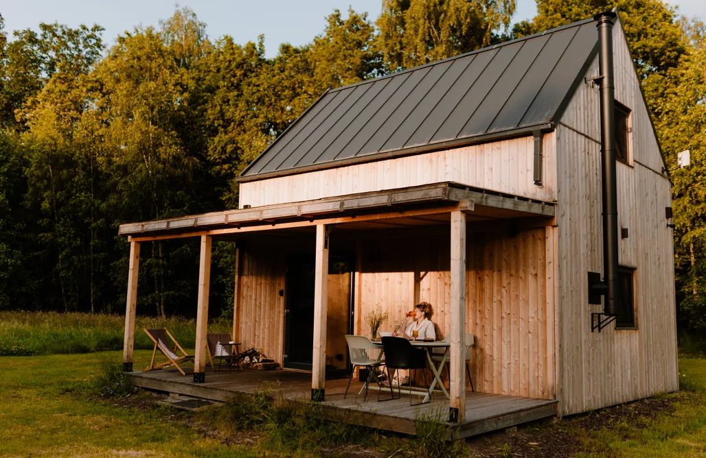 Noclegi Nad Jeziorem Lubuskie ⛵️ Drewniany domek w lesie 2