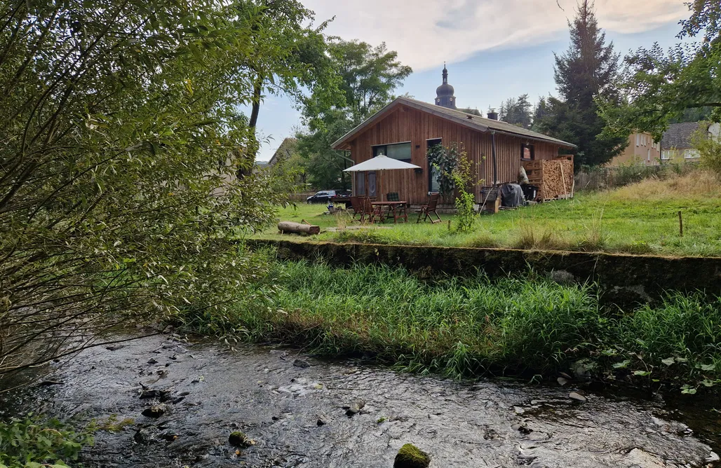 Glamping Poland Wooden House with Fireplace - By the Trout River 1