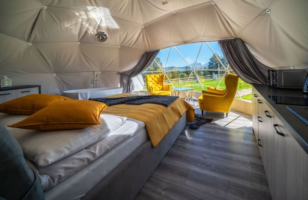 AlohaCamp Kopuła żółta Pables 3