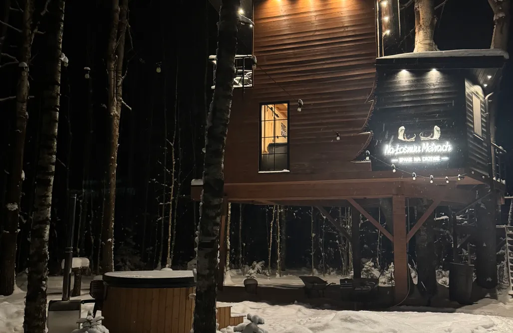 Domek na Weekend dla Dwojga Domek na drzewach - Na łośmiu metrach 3