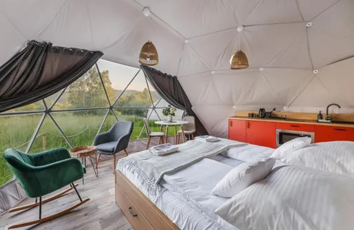 Zdjęcie obiektu Biała Czapla Glamping z Balią nad jeziorem Czorsztyńskim 