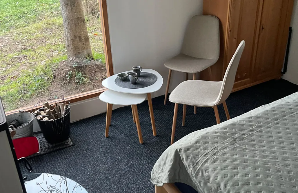 AlohaCamp Hütte Tiny House Kamin Sauna & Whirlpool 3