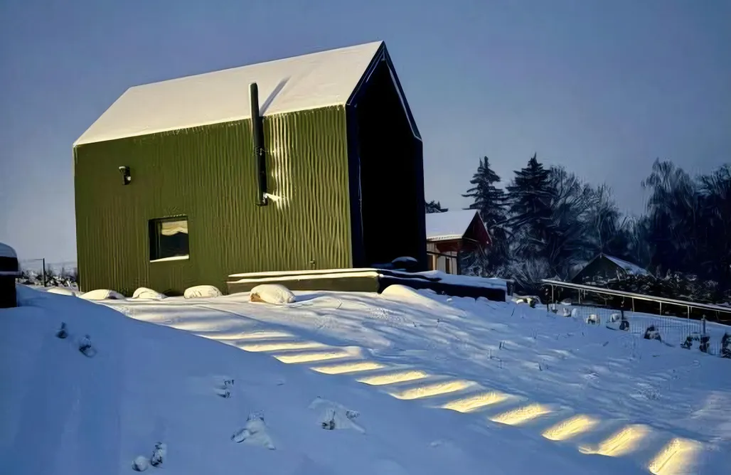 Hütte im Wald Mieten Ostsee Sen Topoli - Domy nad jeziorem z sauną 1