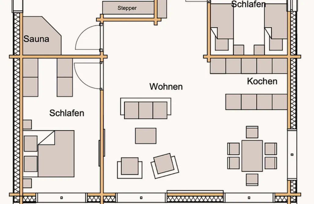 AlohaCamp accommodation 44 - Bungalow-Chalet „Joscha“ 1