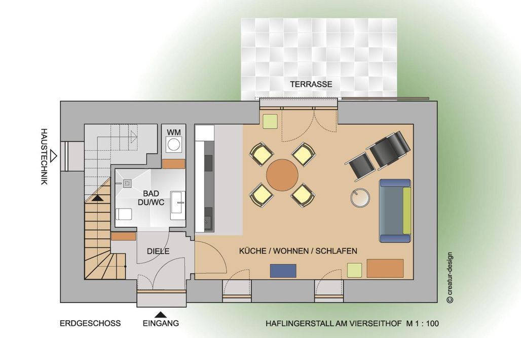 AlohaCamp Ferienhaus mit Gartenblick 1