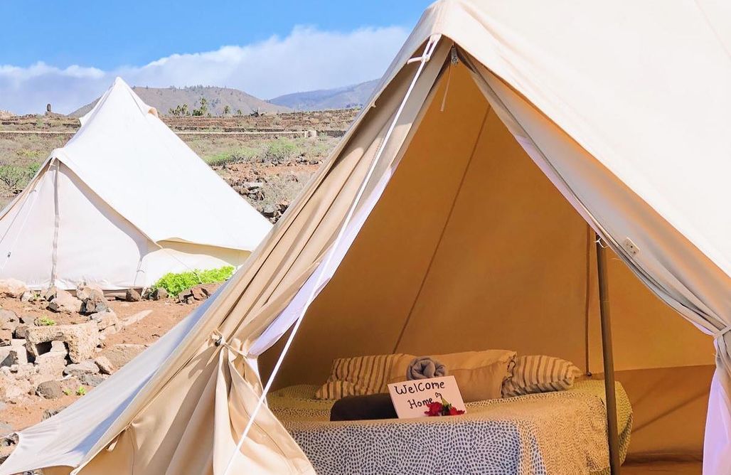 AlohaCamp accommodation Twin Fin Surf Camp - Tent Bell 5