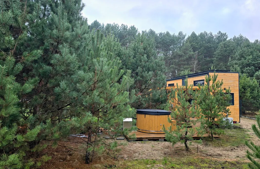 Glamping Podlaskie Oaza Święty Spokój - Tiny House z prywatną balią i Jacuzzi przy Narwii 1