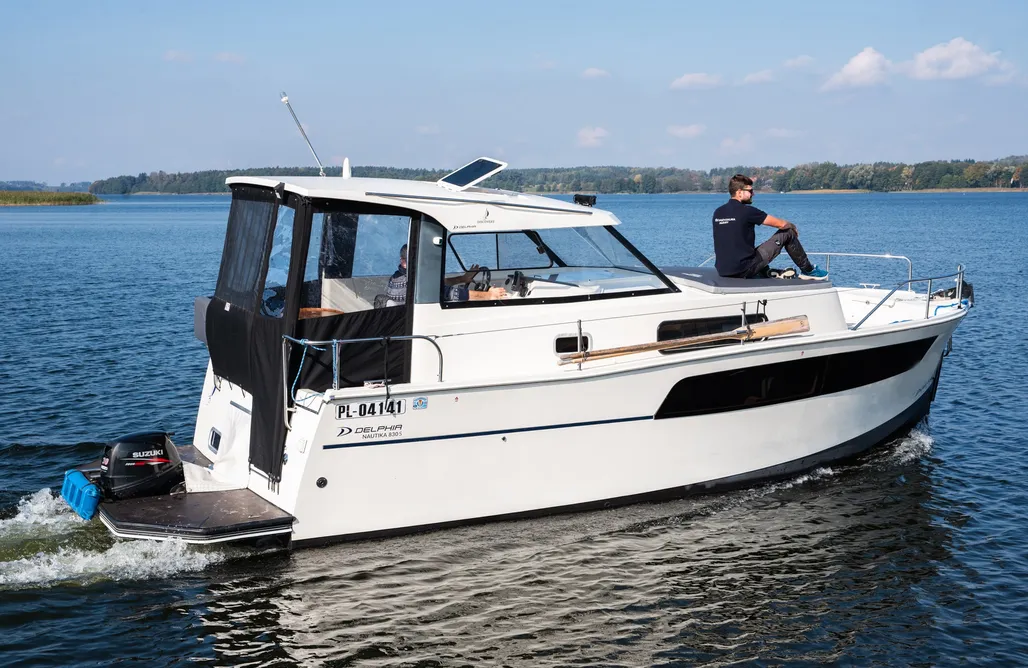Łódź Nautika 830 Houseboat - jacht motorowy bez patentu AlohaCamp