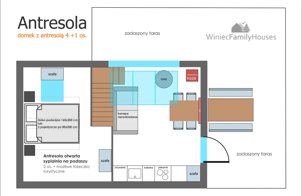 AlohaCamp Domek z Antresolą  1