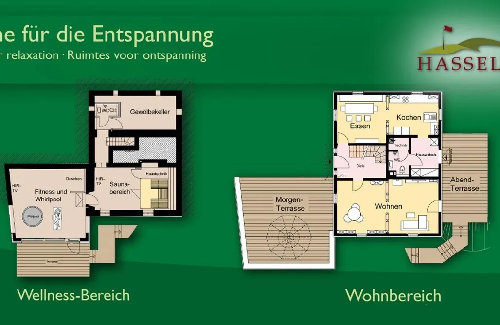 alojamientos AlohaCamp Luxus-Ferienhaus mit Whirlpool und Sauna "Hassel 14" 1